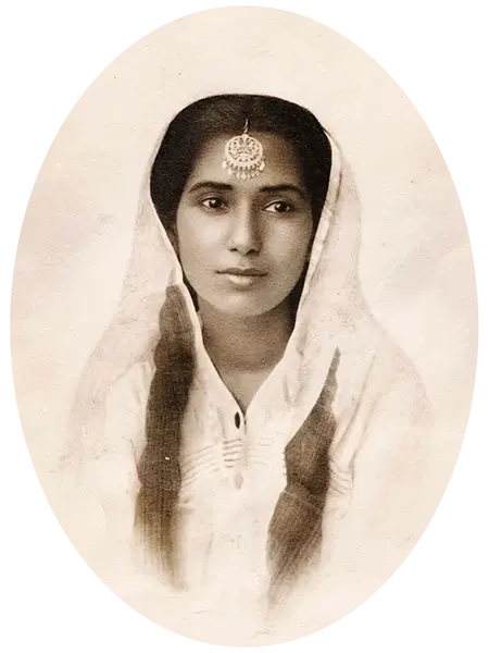 Photograph of Sushil Kaur taken in Jalandhar in 1944.